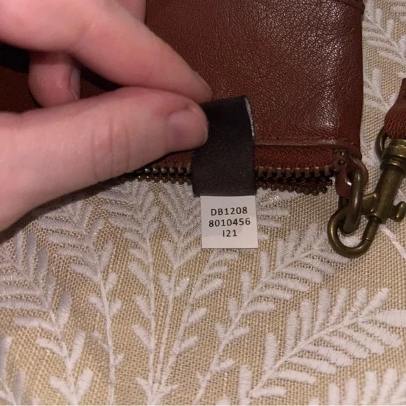 Frye Melissa Cognac Leather Wristlet - Picture 11 of 11